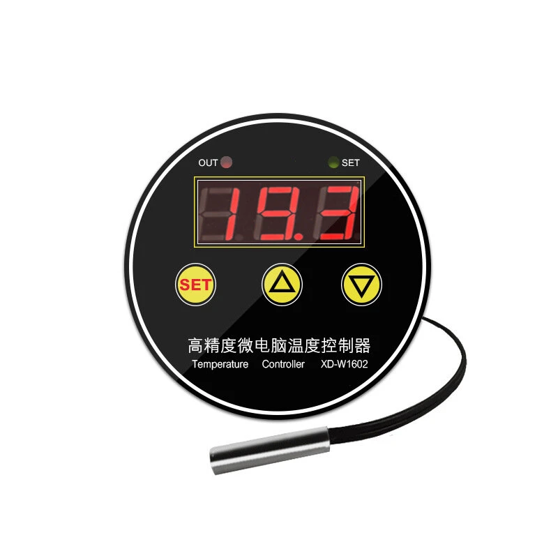 Digital Temperature Controller 220V - Intelligent Heating Cooling Thermostat Switch for Hatching