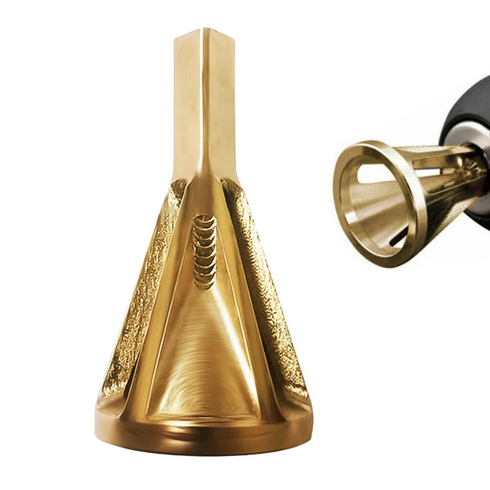 Drillpro Titanium Coated Deburring Chamfer Tool - 2Pcs External Bit Set for Burr Removal