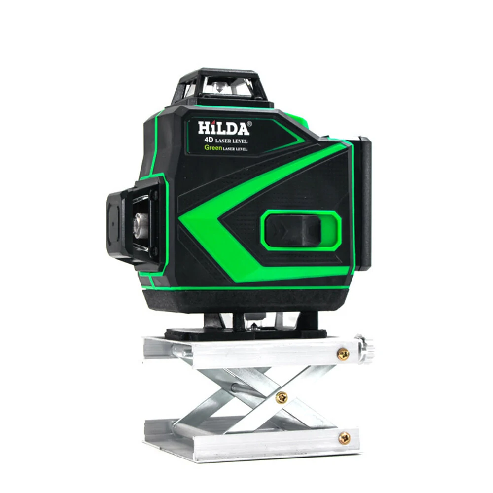HILDA 16 Line Green Laser Level | Self-Leveling | Dual Battery | EU Plug