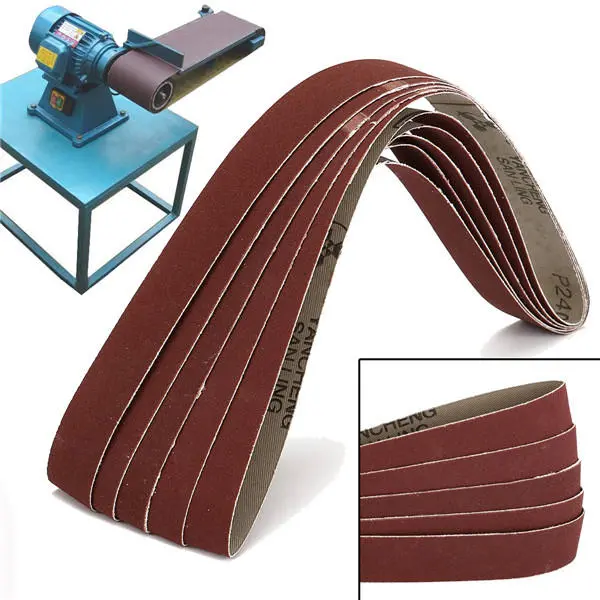 5pcs 25x760mm 240 Grit Sanding Belts | Abrasive Tool for Woodworking