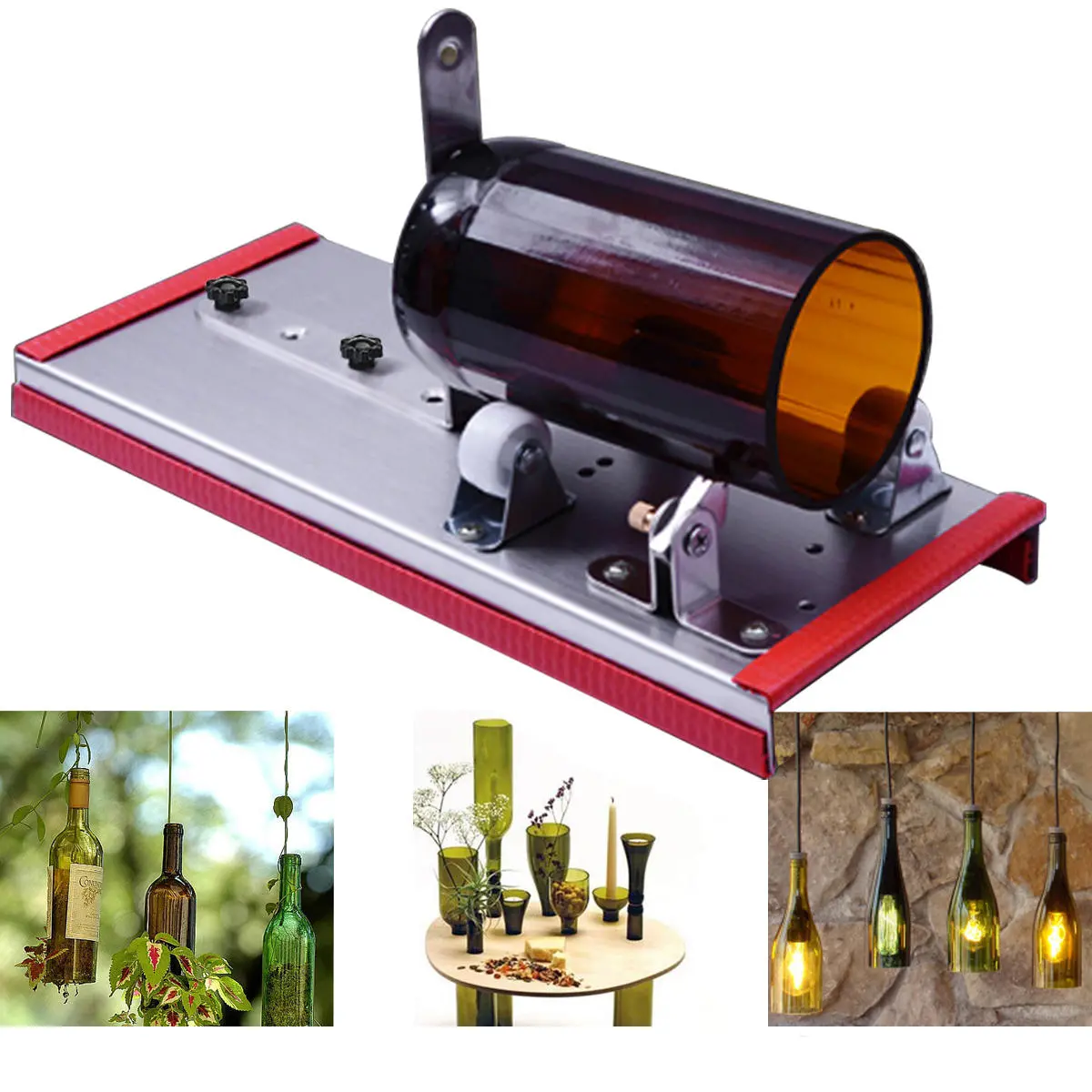 Glass Wine Bottle Cutter Kit - DIY Craft & Recycle Tool for Beer Jars