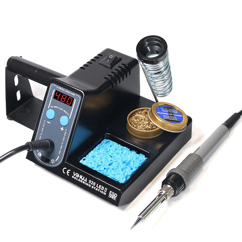 60W Adjustable Temperature Digital Soldering Iron Set - Internal Heat Type