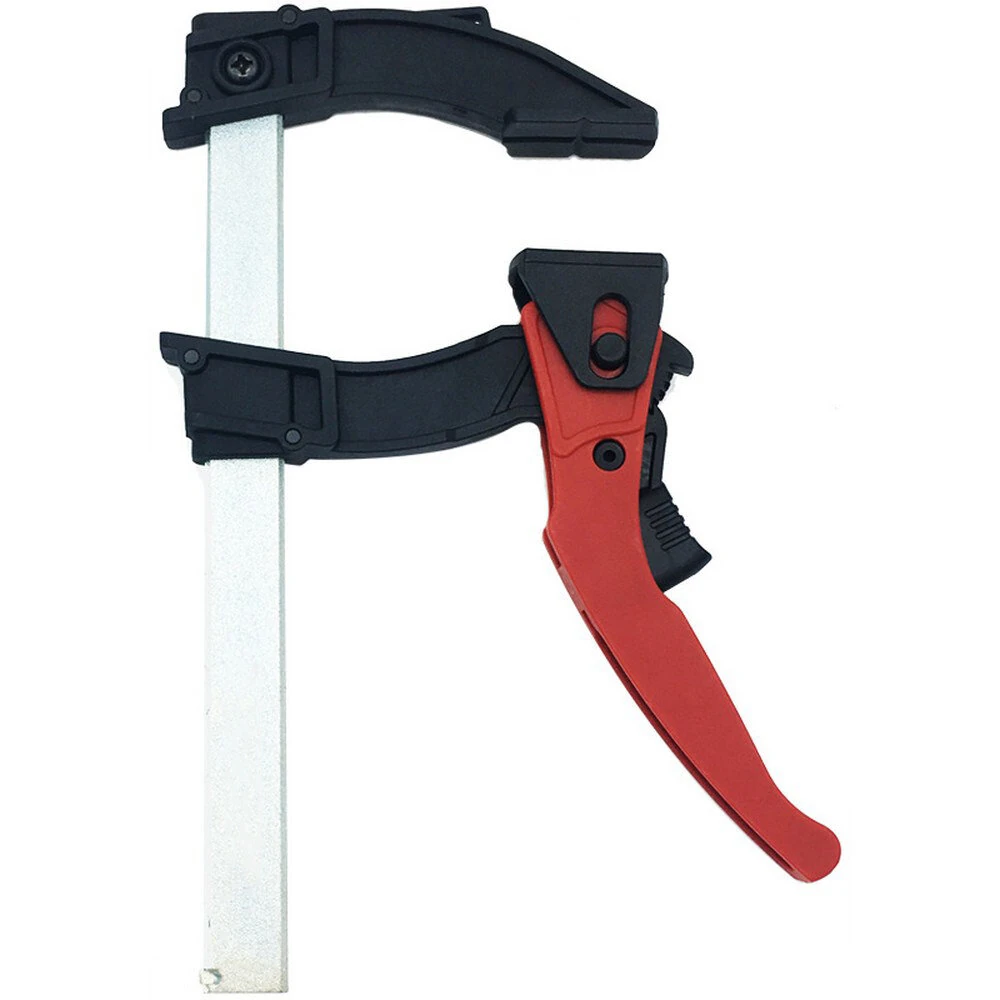 Quick-Grip Heavy Duty F Clamp | 60KG Force, 100-300mm Range | 120° Adjustable for Woodworking & Metalworking