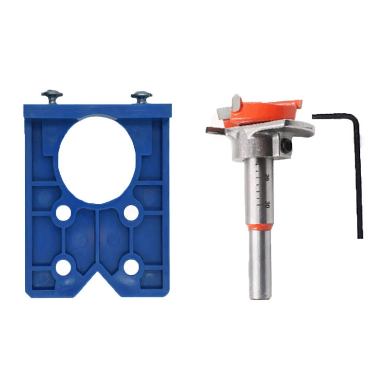 35mm Hinge Positioning Template | Adjustable Hole Saw for Door Hinges