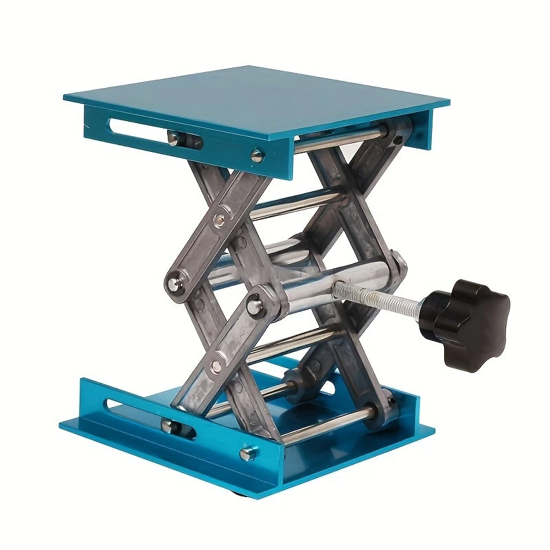Aluminum Alloy Lab Jack Stand | 100x100mm Platform Lift Table | Lab Support Lifter