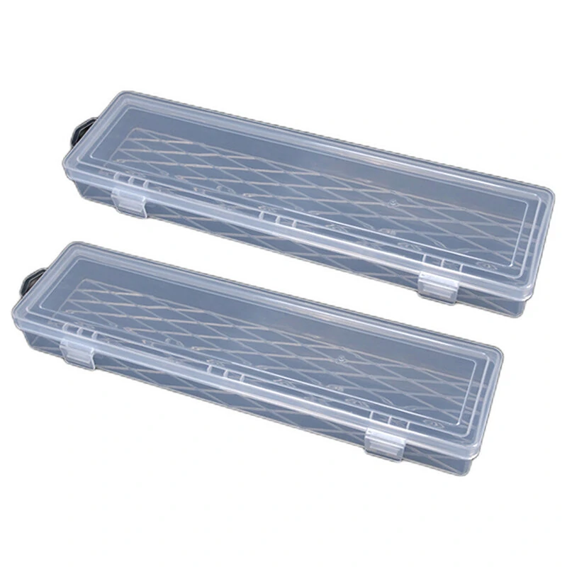 Long Tool Box - 14 Inch Transparent Storage Box for Parts & Jewelry