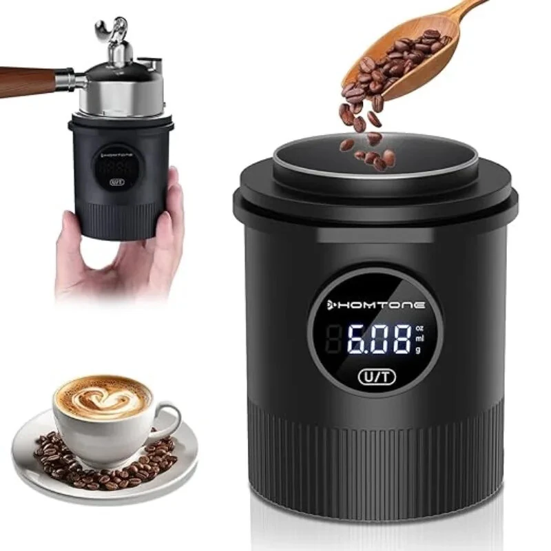 Espresso Scale 0.1g Precision - 500g Capacity Digital Dosing Cup | USB Rechargeable Touch Screen