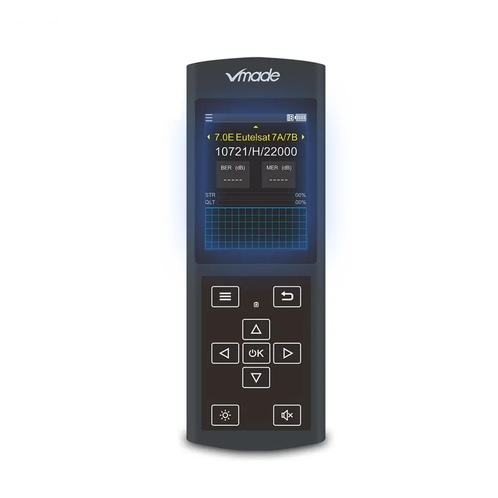 Vmade Digital Satellite Finder HD DVB-S2 Meter | 1080P Sat Finder for Dish Alignment