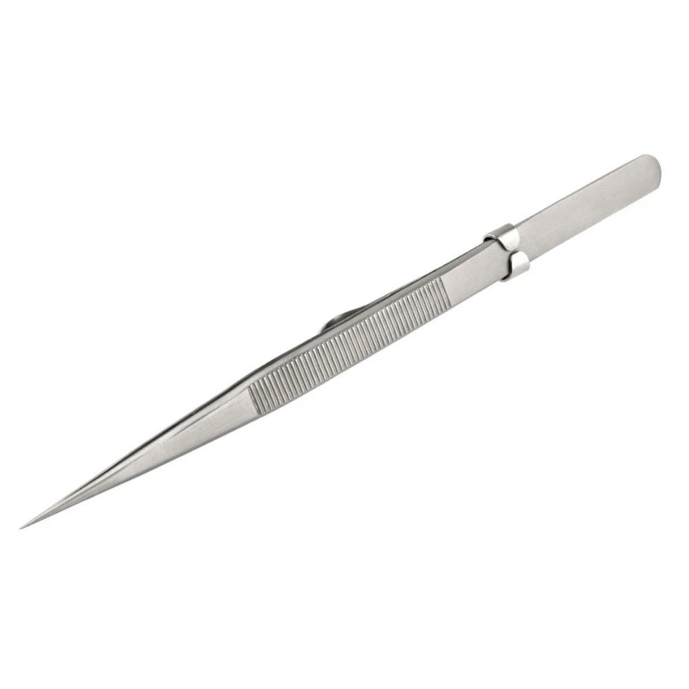 Precision Adjustable Slide Lock Anti-Static Tweezer - 6.38in - BrandModel