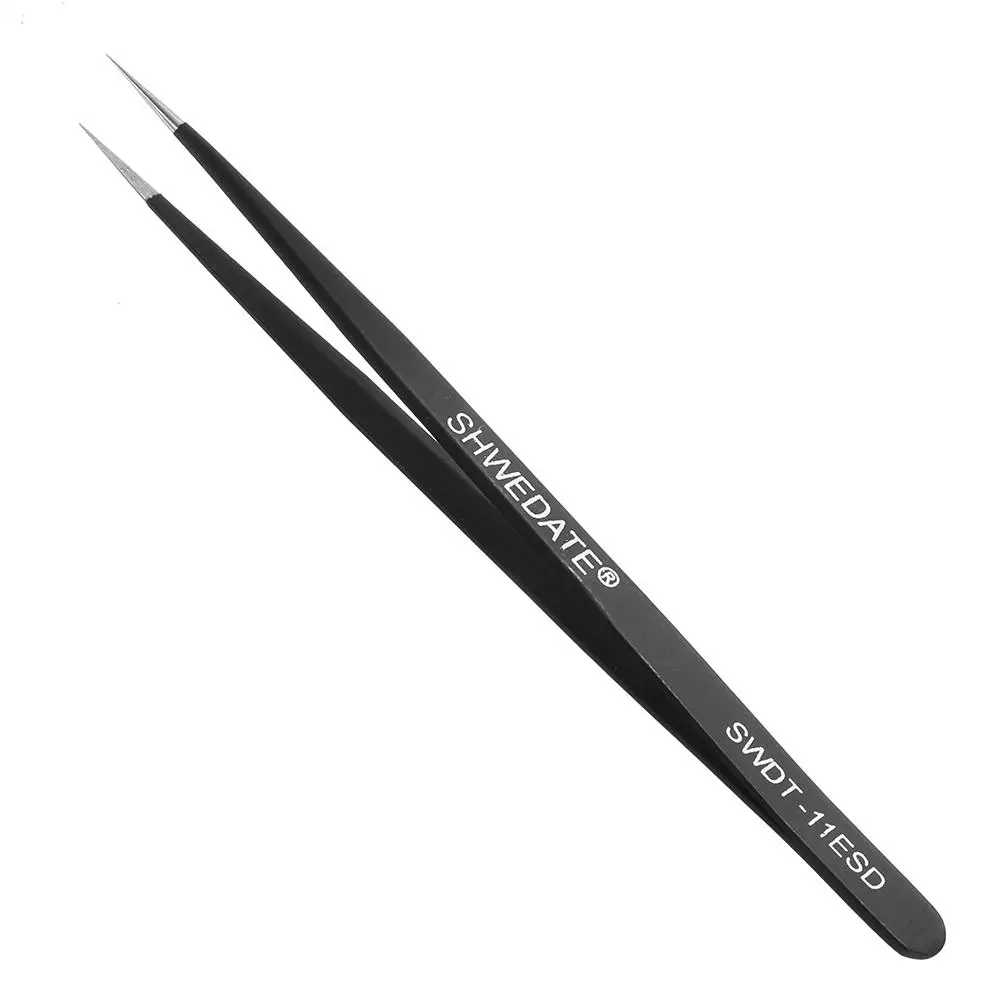 SWDT-11ESD Anti-Static Tweezer | Extra Fine Tips for PC & Phone Maintenance