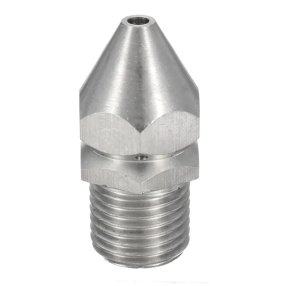 Pressure Washer Drain Sewer Jetter Nozzle - 4 Jet 1/4 Inch Male