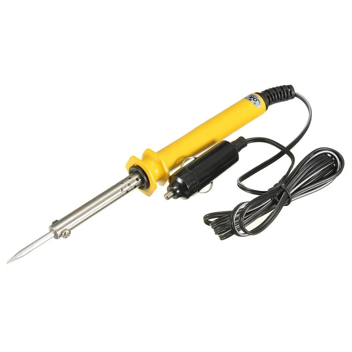 GJ DC 12V 30W Low Voltage Soldering Iron - Bevel Tip with Cigarette Lighter Plug