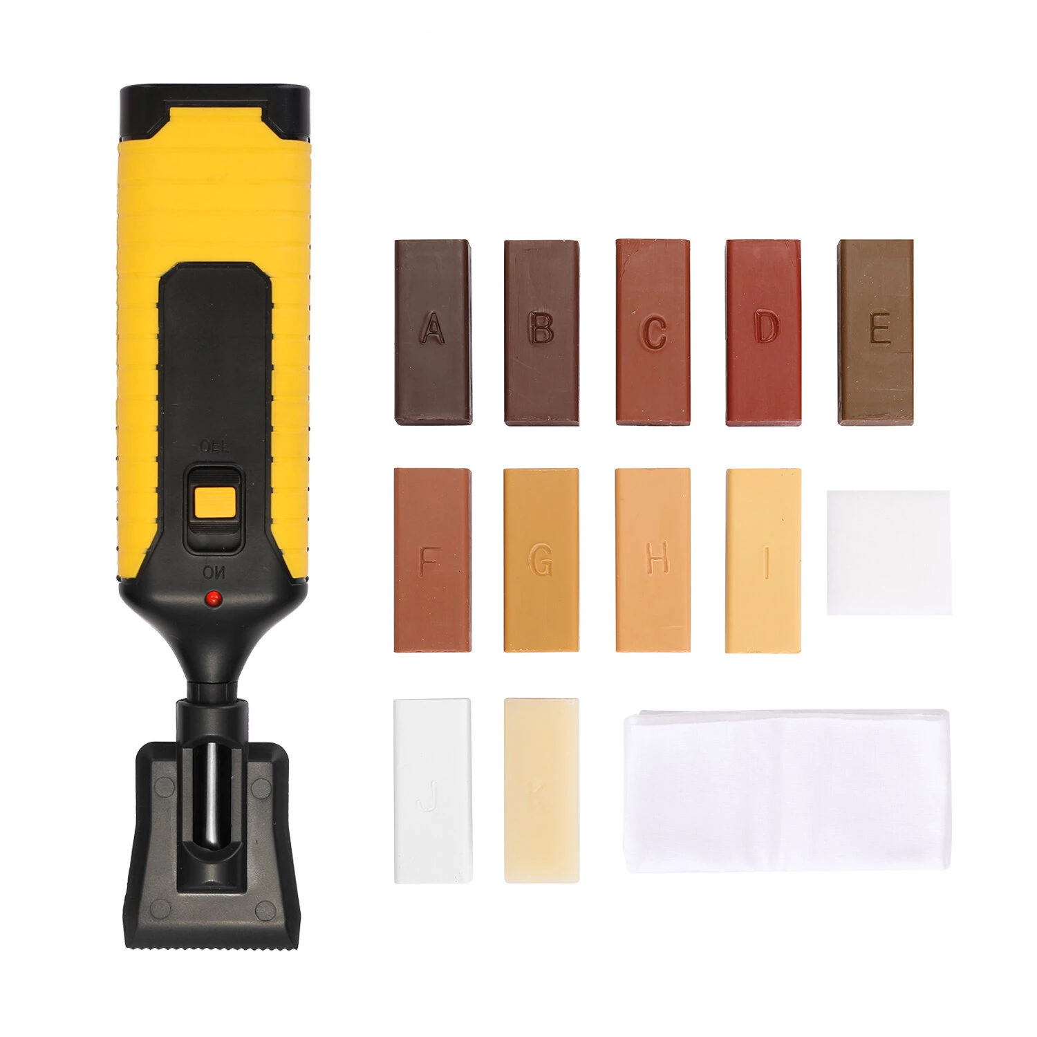Laminate Floor Repair Kit - 16pcs for Chips, Scratches & Gaps | Wood Floor Mending Tool