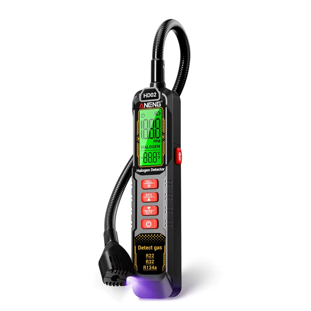 ANENG HD02 Halogen Leak Tester | R22 R32 R134a | USB Rechargeable & Adjustable Sensitivity