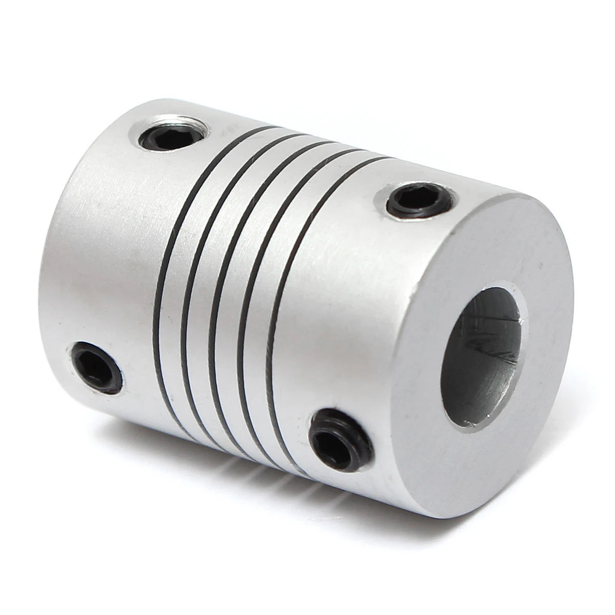 5mm x 8mm Aluminum Flexible Shaft Coupling | 5pcs CNC Motor Coupler OD19mm x L25mm