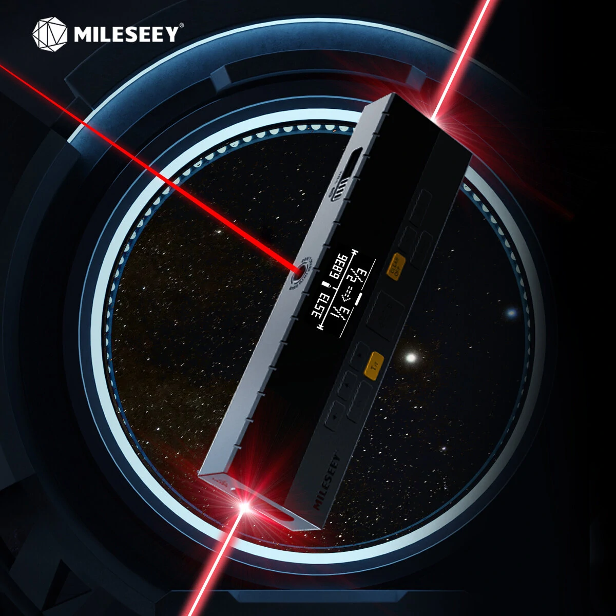 MILESEEY DP20 Laser Rangefinder | 120M Bilateral Tape Measure with Mark Beam