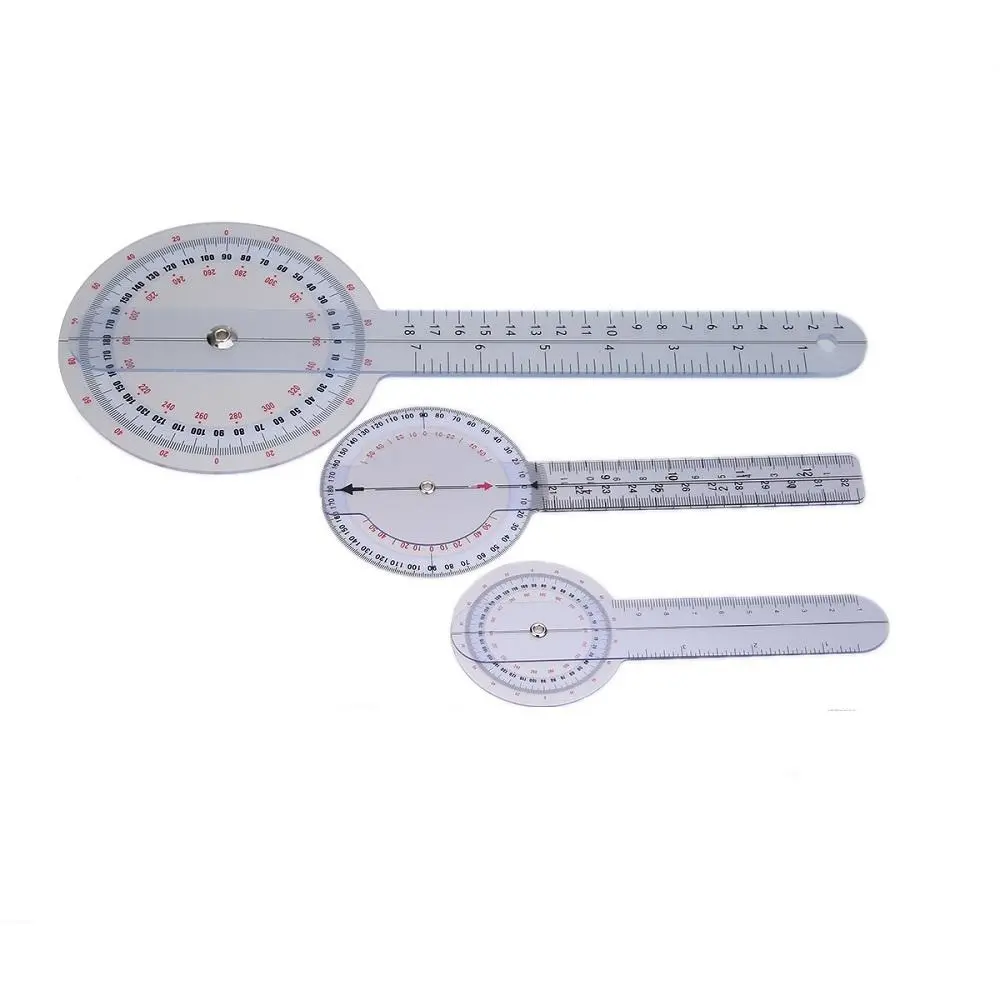 GONIOMETER Set Protractor Medical Ruler - 3Pcs 12 Inch & 8 Inch