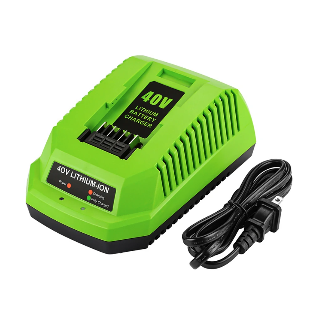 Greenworks 40V Battery Charger | 2A Fast Charging | US EU UK AU Plugs