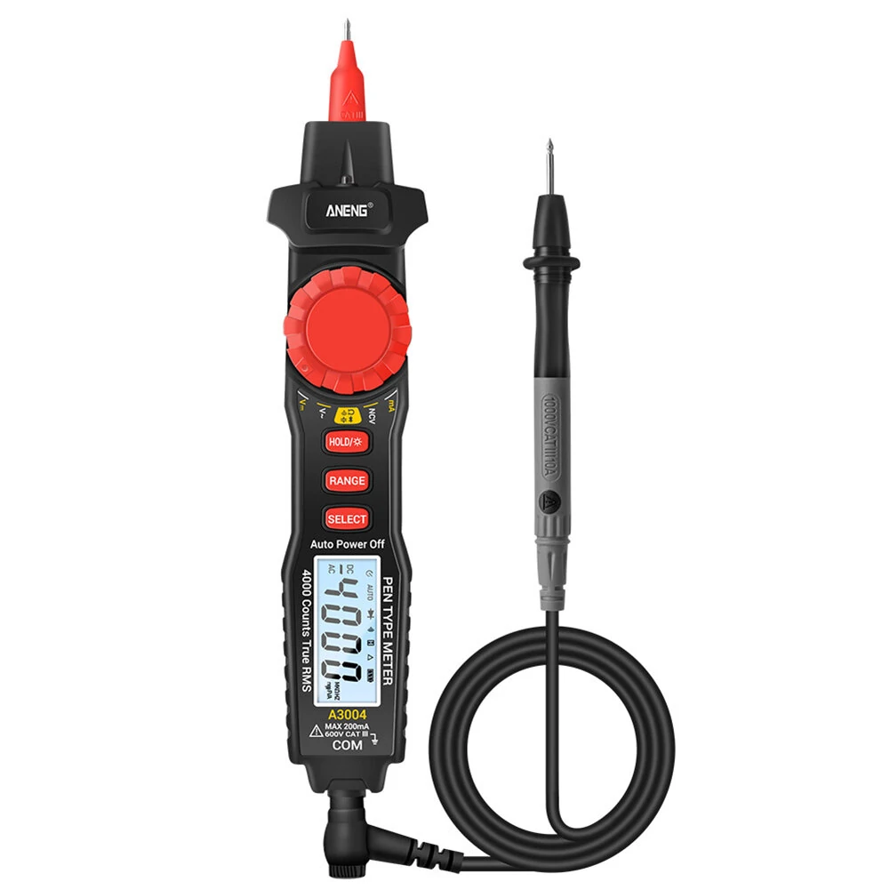 ANENG A3004 Digital Pen Multimeter | Auto-Range 4000 Counts | NCV AC/DC Voltage Tester