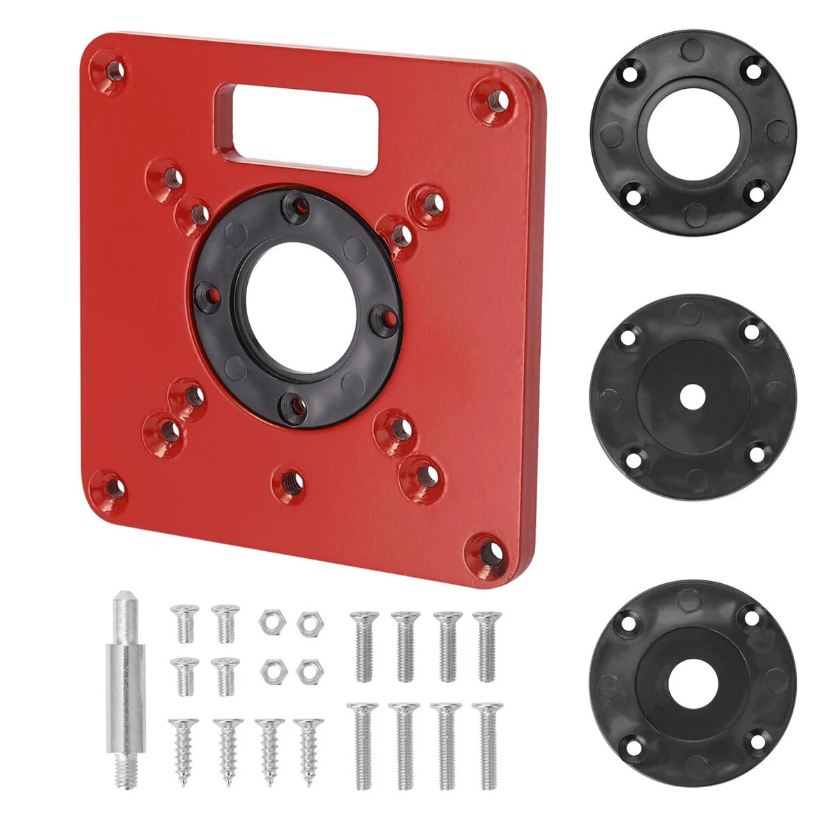Multifunctional Aluminium Router Table Insert Plate | Woodworking Benches & Trimmer Models
