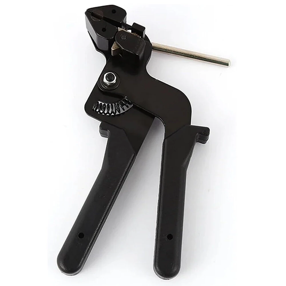 Stainless Steel Cable Tie Gun | Manual Wrapping Tool with Ergonomic Handle for 12mm Ties