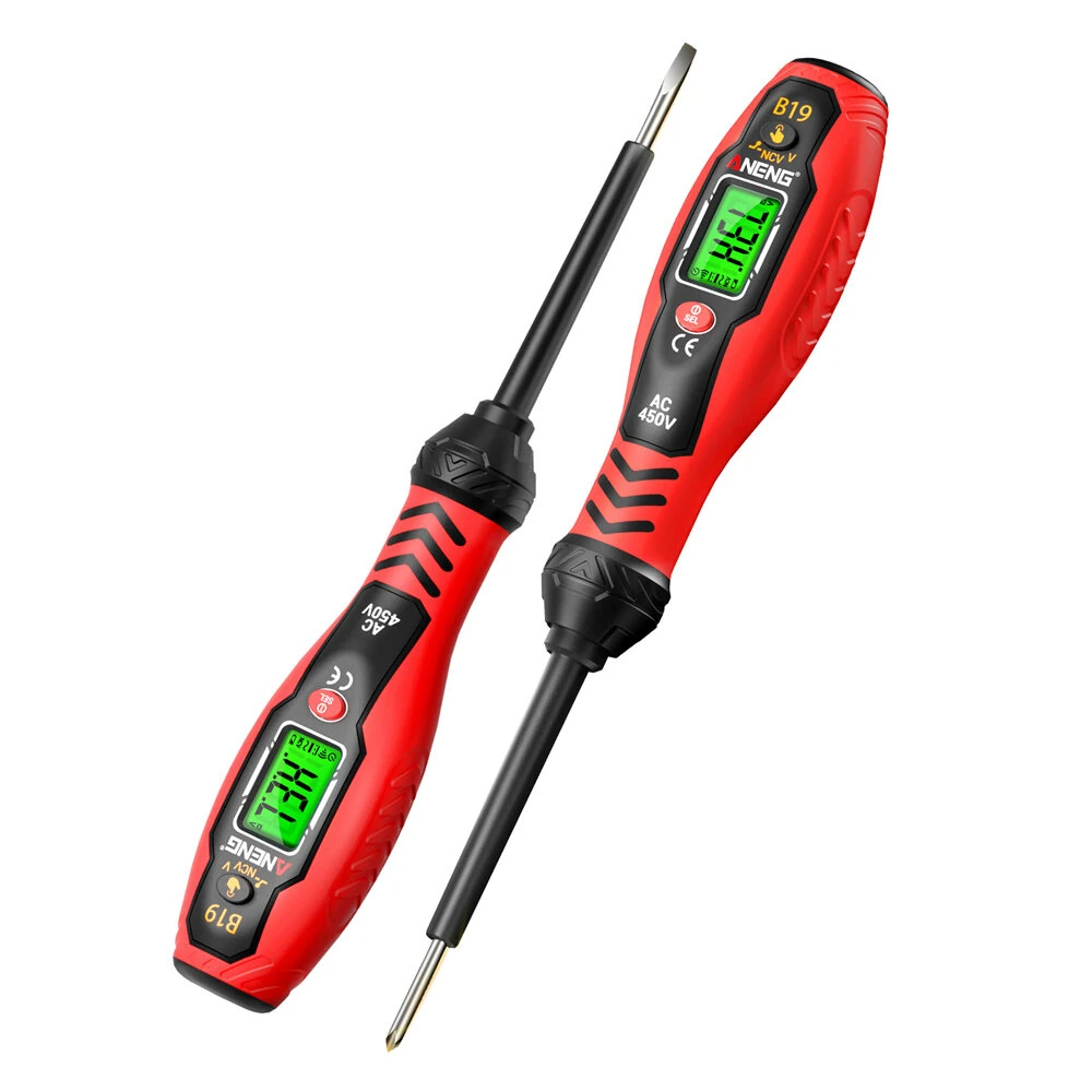 ANENG B19 Voltage Tester Pen - Non-Contact AC 30-1000V - Digital Display & Insulated Handle