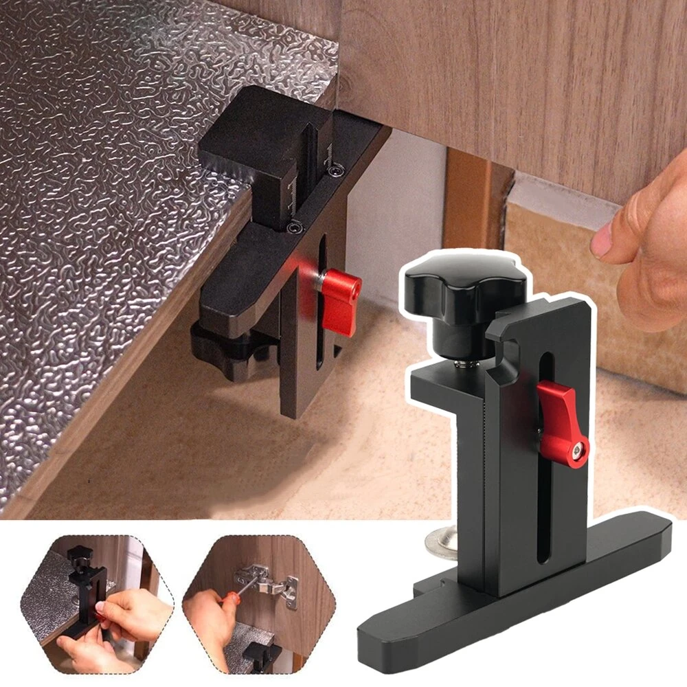 GANWEI Aluminum Alloy Cabinet Door Mounting Jig | Installation Positioner Tool