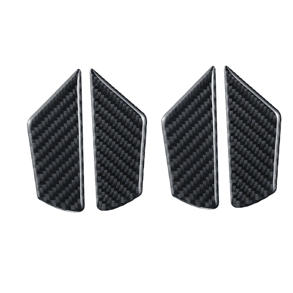 Carbon Fiber Door Handle Bowl Cover Trim For VW Golf 7 MK7 GTI R 2014-2017