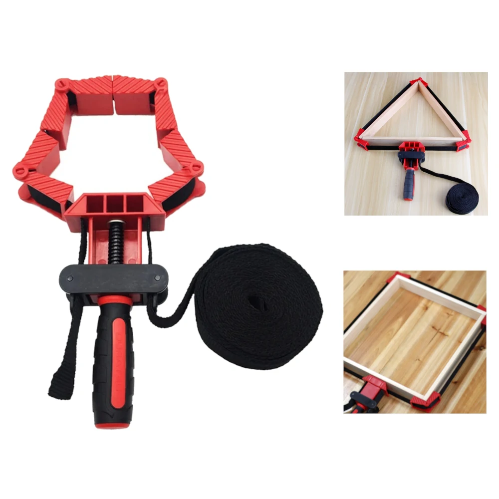 Woodworking Soft Belt Stamp Clamp - Versatile & Durable with Foldable Blocks for Round & Irregular Shapes