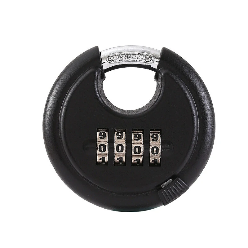 Yuanbao-Inspired Round Password Padlock - Metal Anti-Theft Lock for Travel & Daily Use