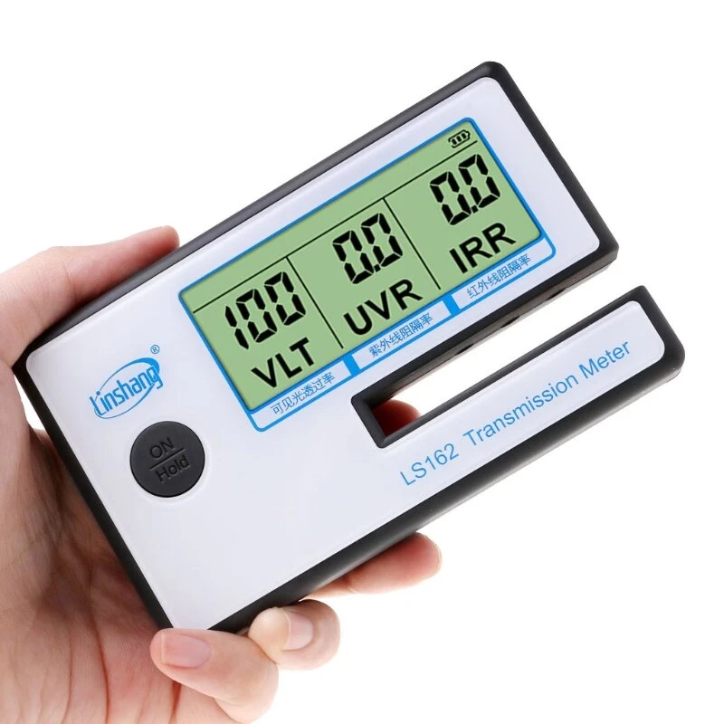 LS162 Solar Film Tester | Handheld Transmission Meter | 3-Display Automotive Film Gauge