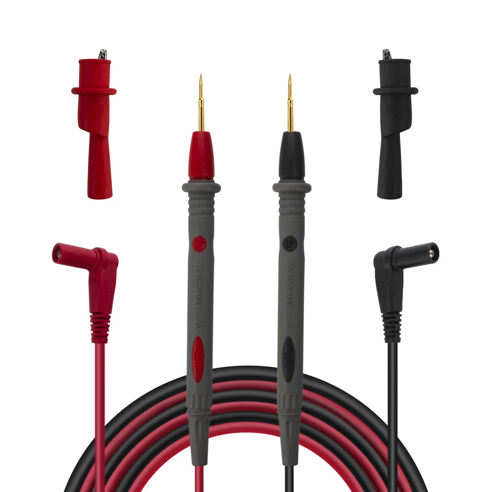 ANENG PT1008 Digital Multimeter Test Lead | 20A 1000V Silicone Rubber Sharp Needle Probe