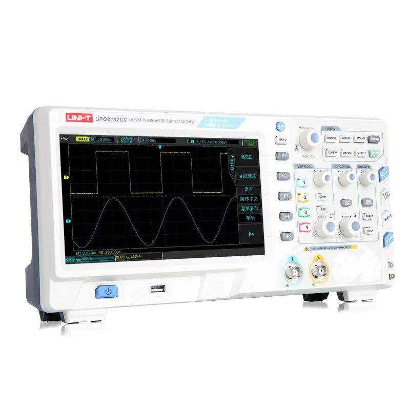 UNI-T UPO2102CS Oscilloscope - 100MHz Bandwidth, 2 Channel, 1GS/s Sampling