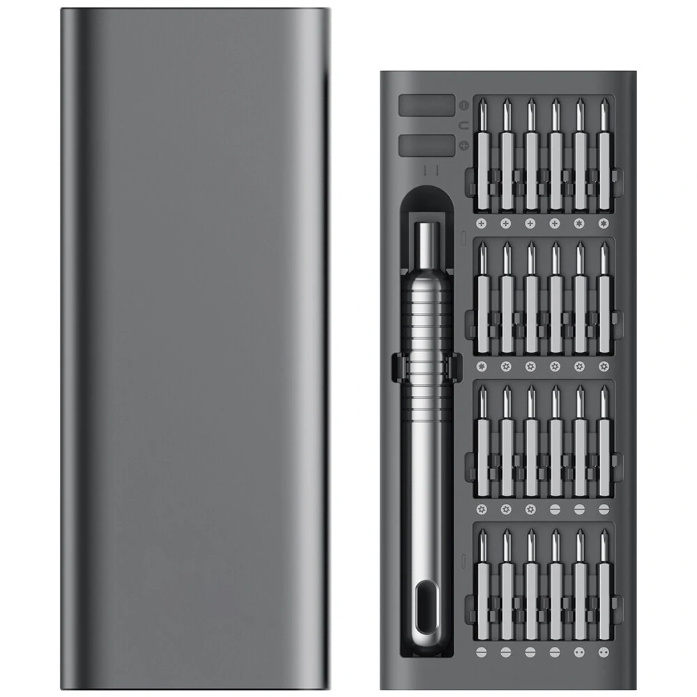 51-in-1 Manual Screwdriver Set - Magnetic Tips & Aluminum Alloy Shell | Ergonomic