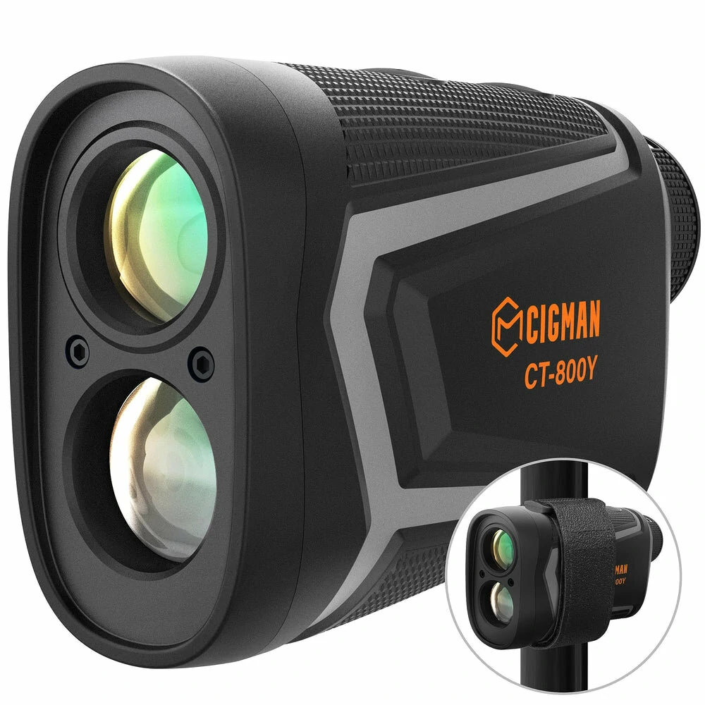 CIGMAN Precision Golf Rangefinder | 850 Yard Range with Slope - Rechargeable