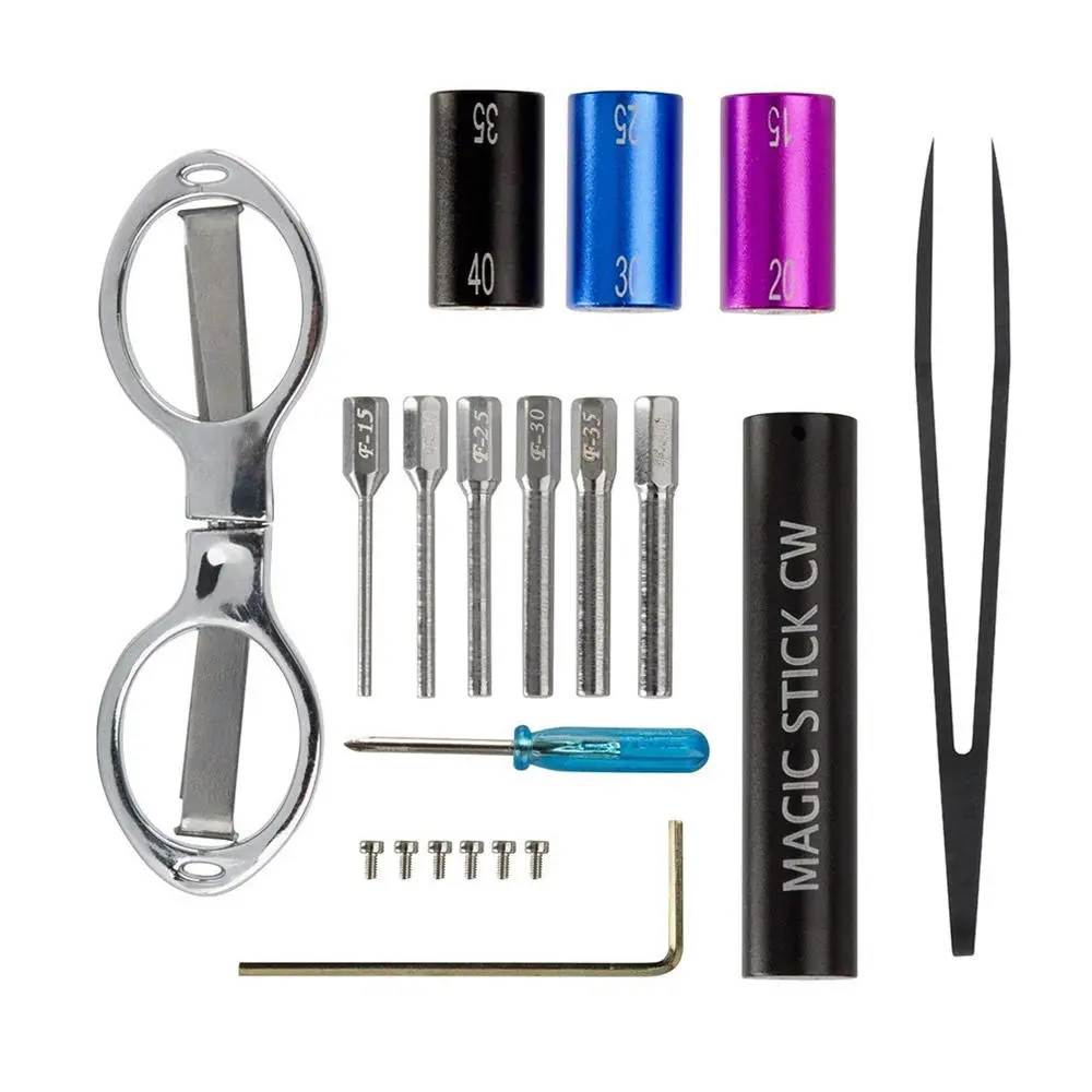 6 in 1 Coil Jig Tool Kit | DIY Winding Set with Scissors & Tweezer for RDA RTA