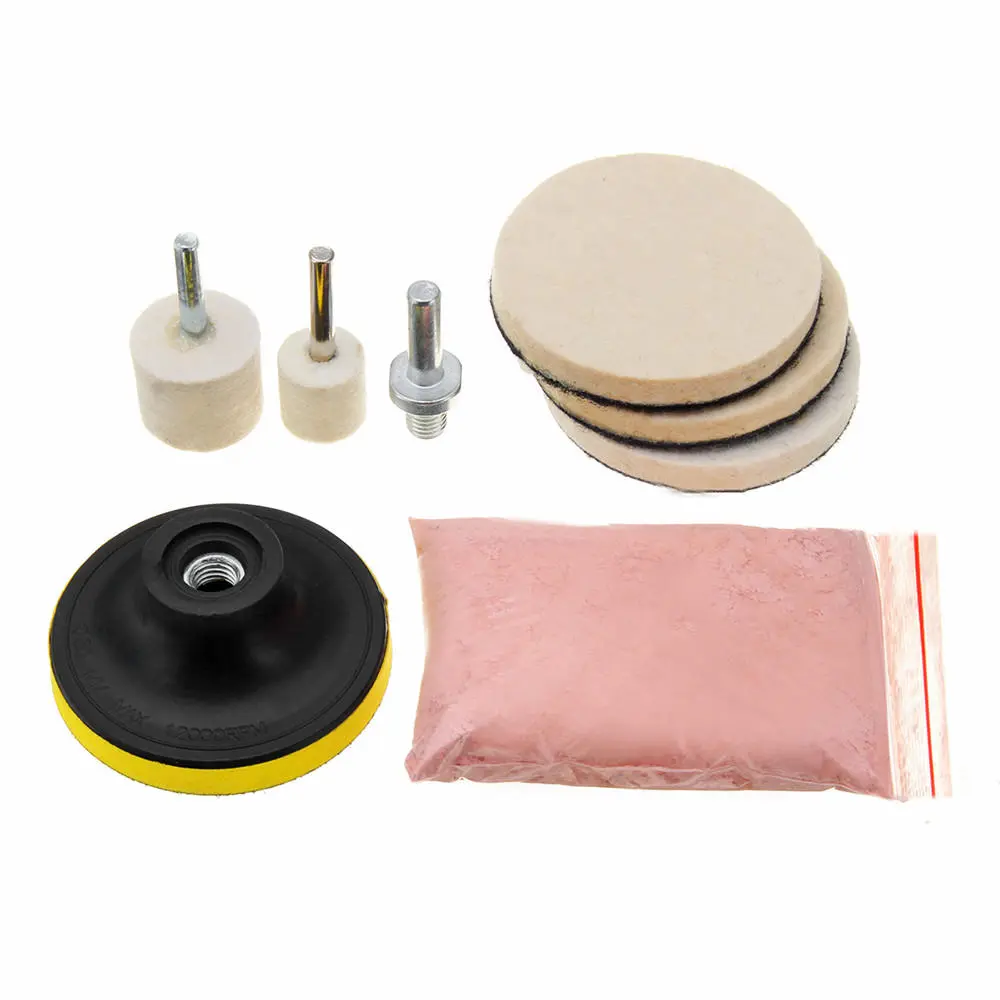 Cerium Oxide Glass Polishing Powder Kit - 8pcs 120g for Deep Scratch Removal
