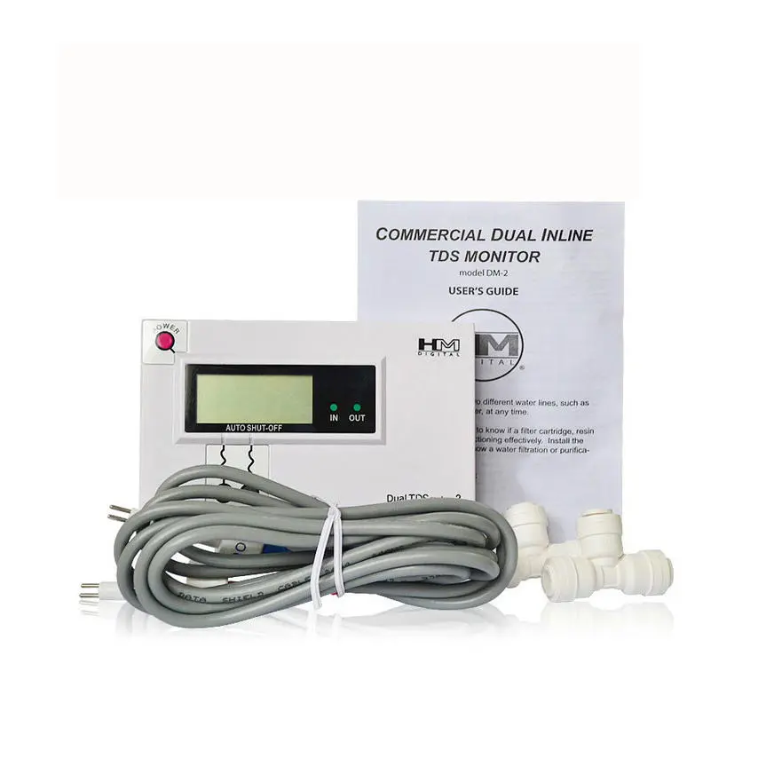 HM Digital DM-2 In-Line Dual TDS Monitor | Measures Input & Output Water