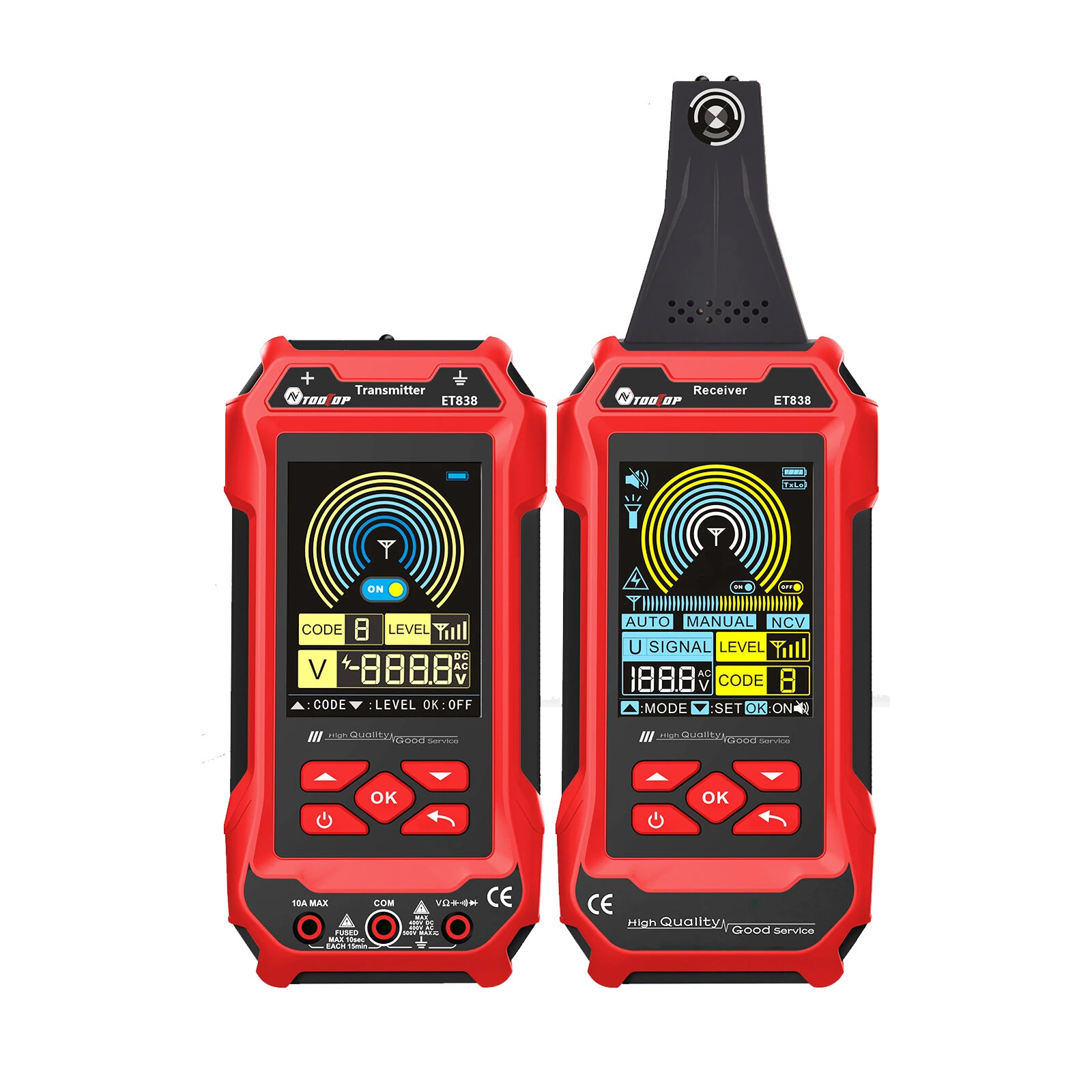 ET836 ET838 Underground Cable Tester | Wire Tracker for Electrical Lines & Pipes