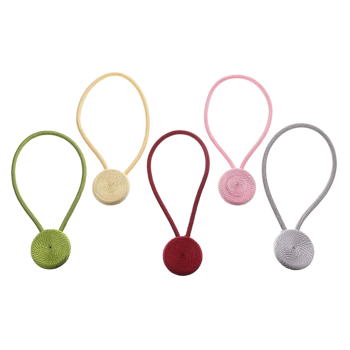2Pcs Magnetic Curtain Tie Backs | Window Holder Clips | Ball Design