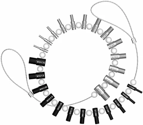 26PCS Thread Checker Set | Metric & Inch Sizes | Durable DIY Tool
