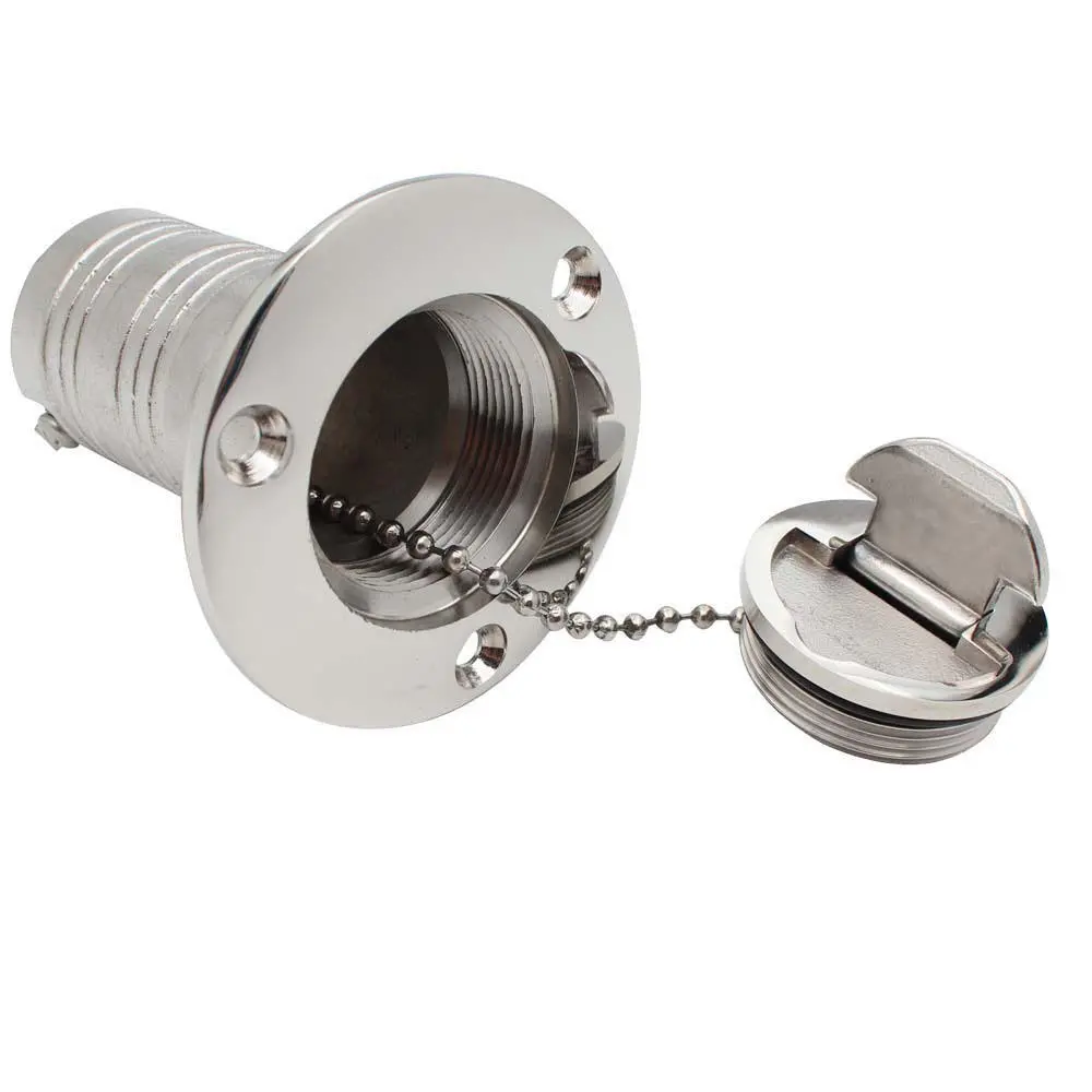 Upgrade 38mm Stainless Steel Boat Deck Oil Fill Cap - Fuel Gas Tank Hatch