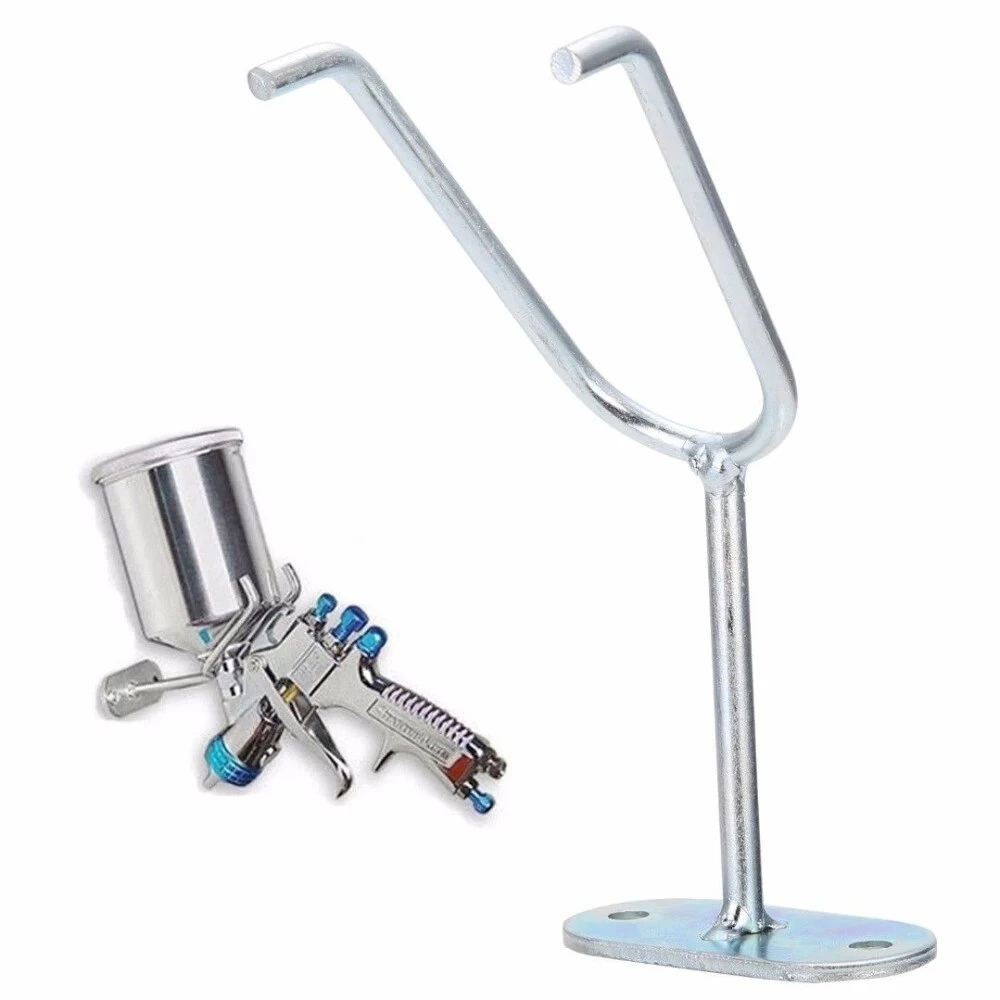 HVLP Gravity Feed Paint Sprayer Holder - Wall or Bench Mount Bracket for Spray Booth