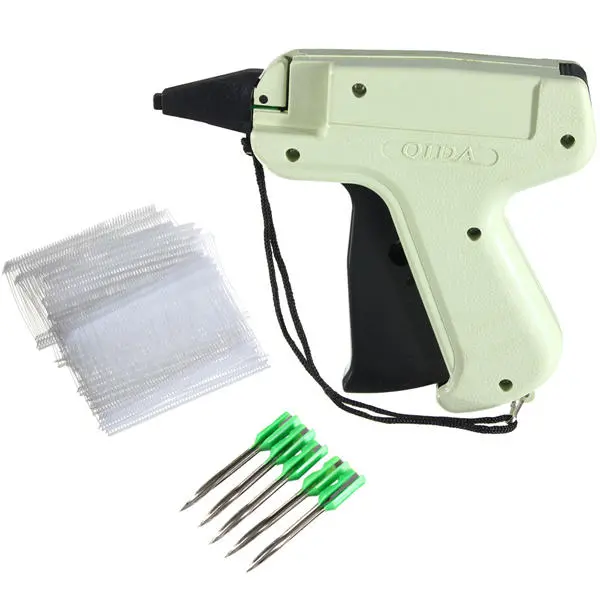 Price Label Tagging Gun with 5 Steel Needles & 1000 Barbs | Tag Fastener