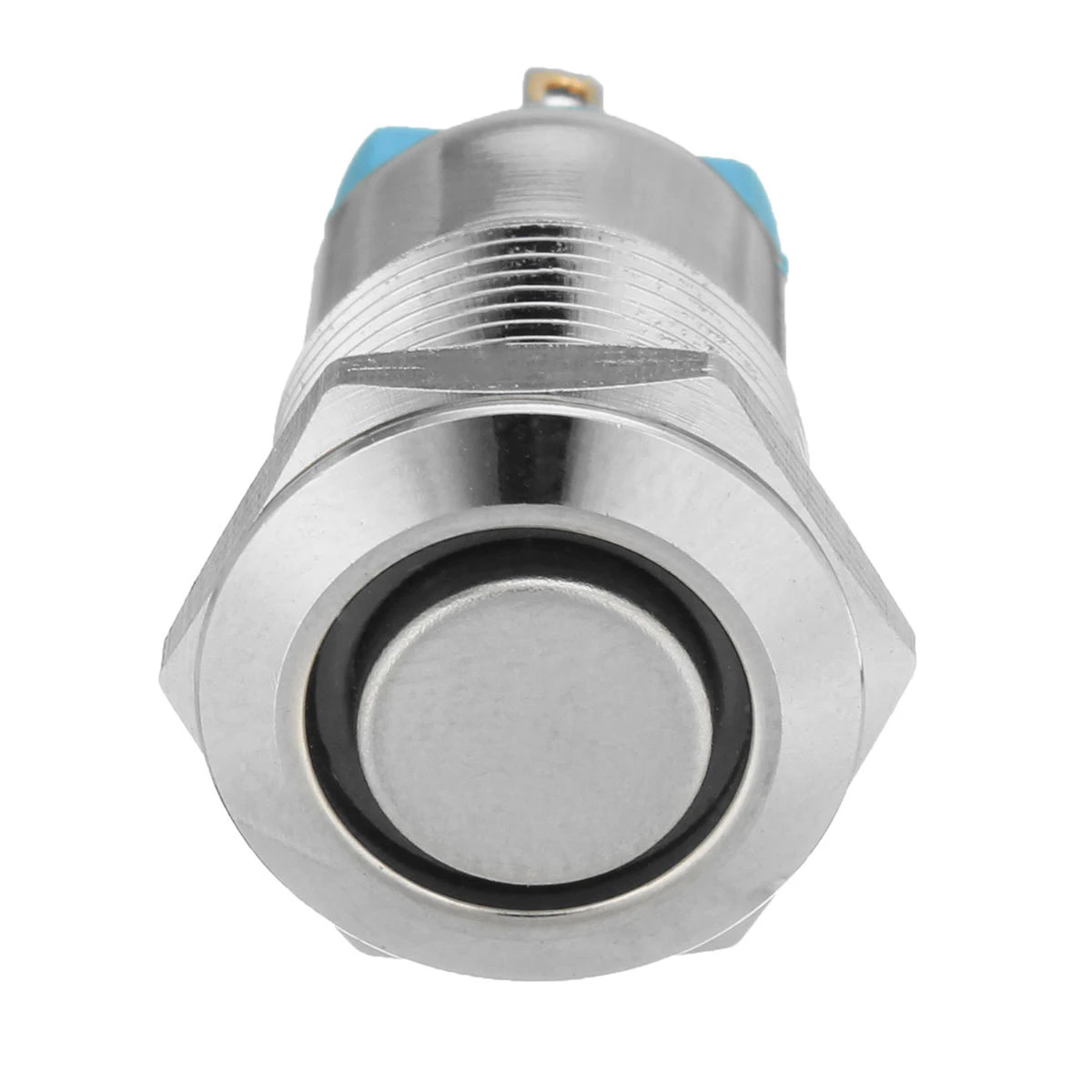 5pcs 12mm Silver Metal Push Button Switch | 4 Pin Latching & Waterproof