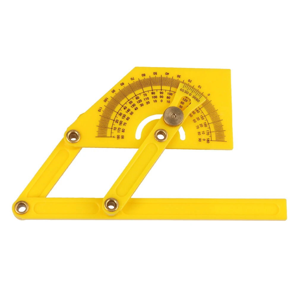 Goniometer Angle Finder Tool | Plastic Protractor & Miter Gauge Ruler