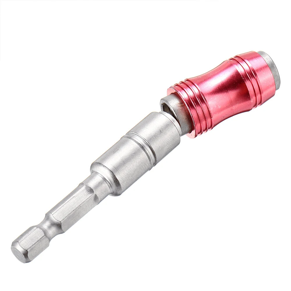 Drillpro Magnetic Pivoting Screwdriver Bit Holder - Angle Drill Guide Extension Adapter
