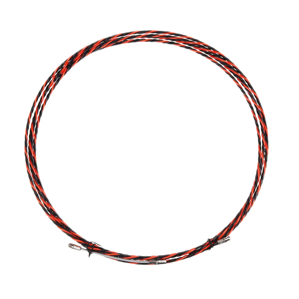 5m Electric Spiral Cable Push Puller | Conduit Snake Fish Tape with Tensioner