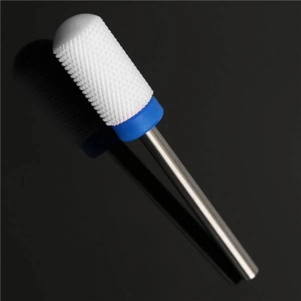 Ceramic Round White Nail Drill Bit - 2.3mm Electric Grinding Machine Head