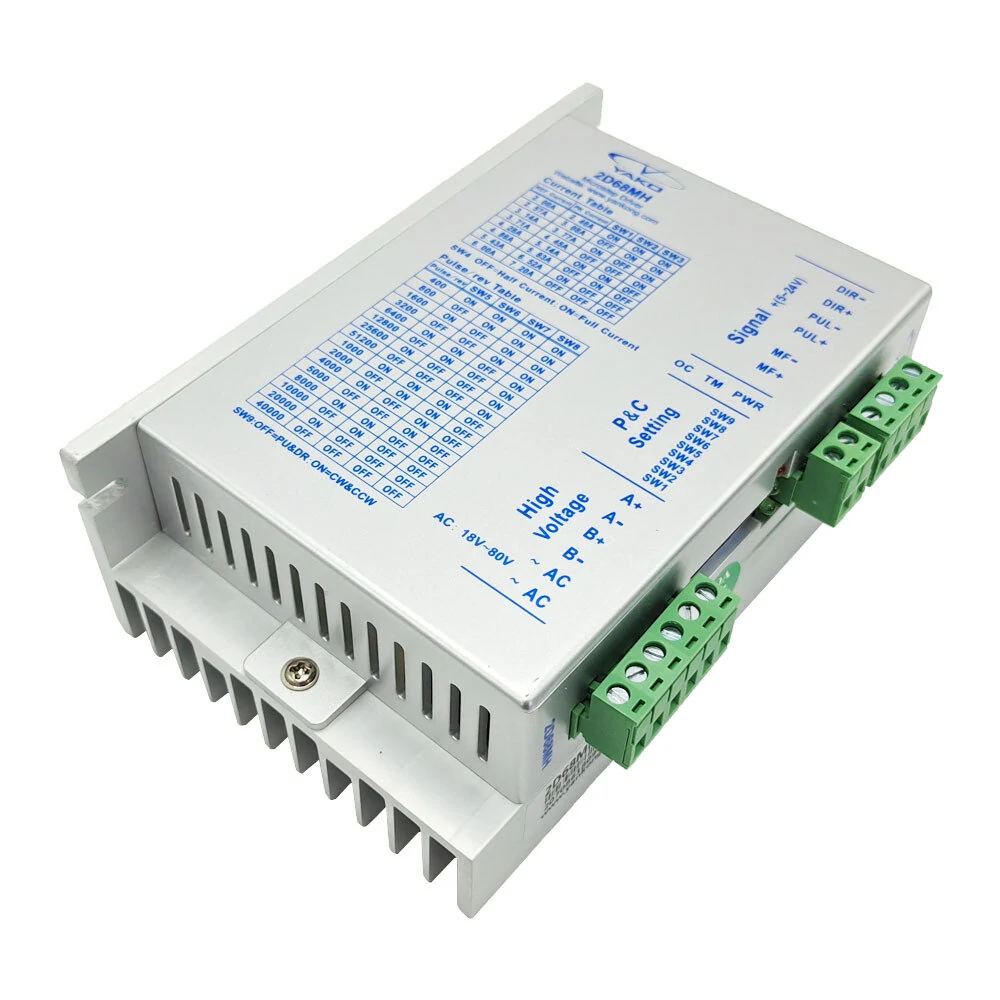 YAKO 2D68MH Stepper Motor Driver | 2 Phase | AC18-80V Drive Voltage